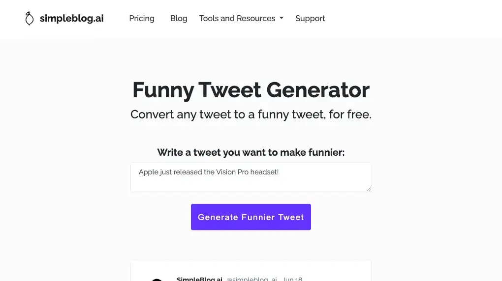 funny-tweet-generator